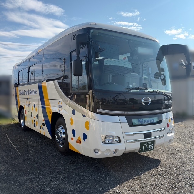 【新品】クリームバス 新しい中型のバスが仲間入りしました！